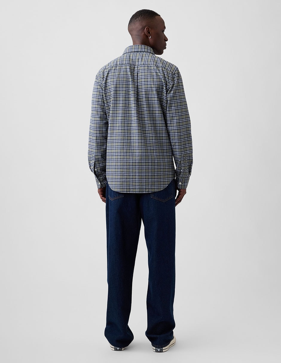 Pantalón baggy lavado obscuro para hombre