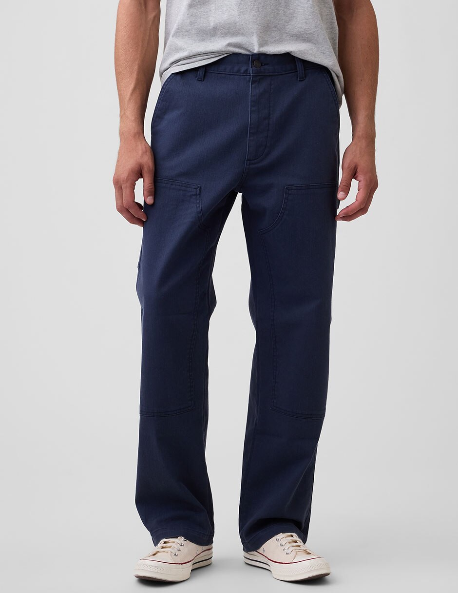 Jeans cargo lavado medio para hombre