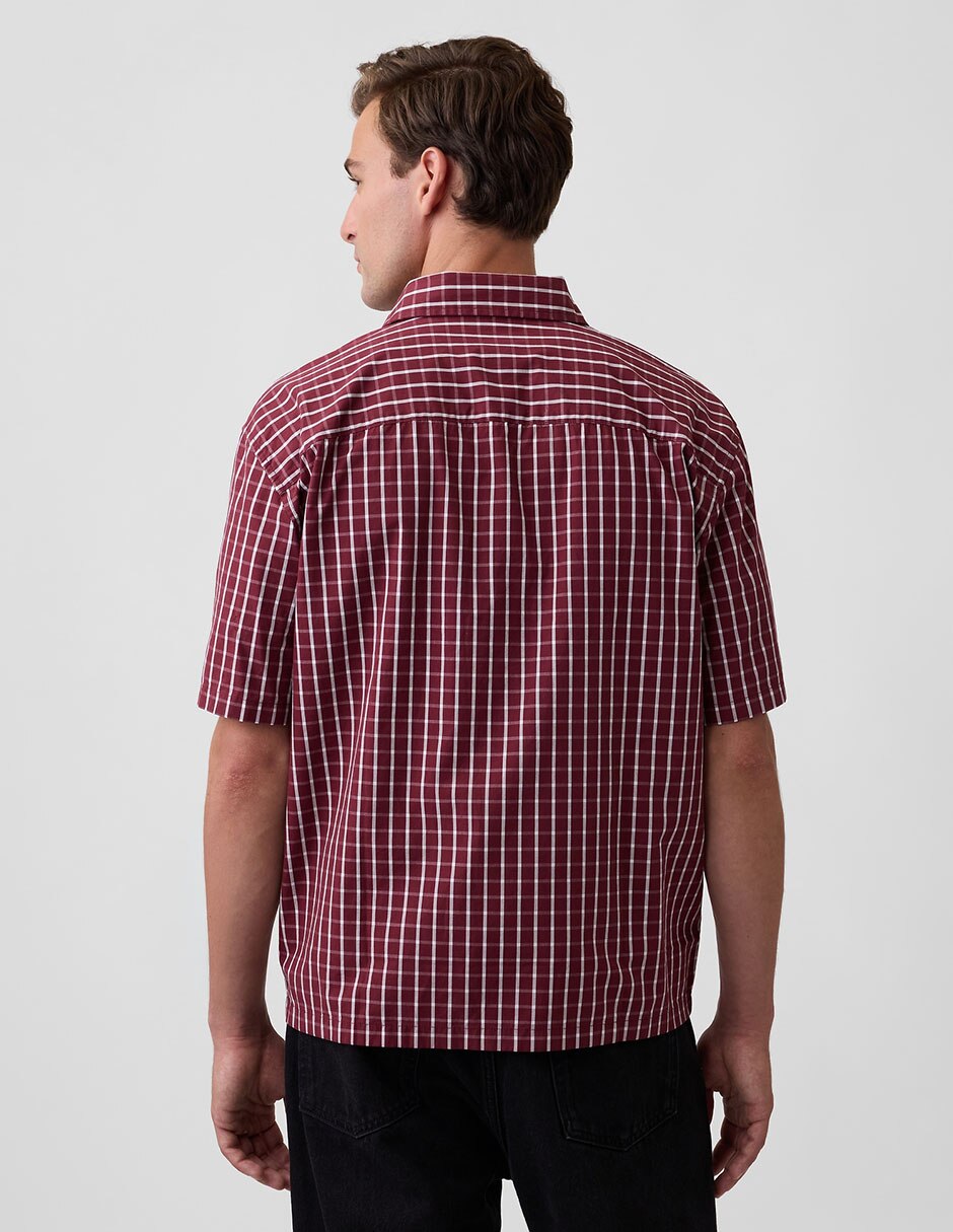 Camisa casual de algodón manga corta para hombre 5