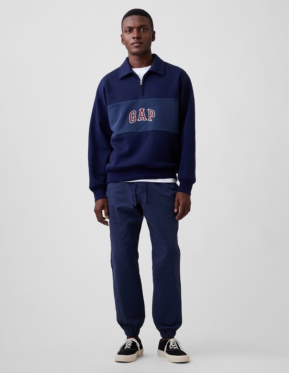 Pantalón jogger straight de algodón para hombre