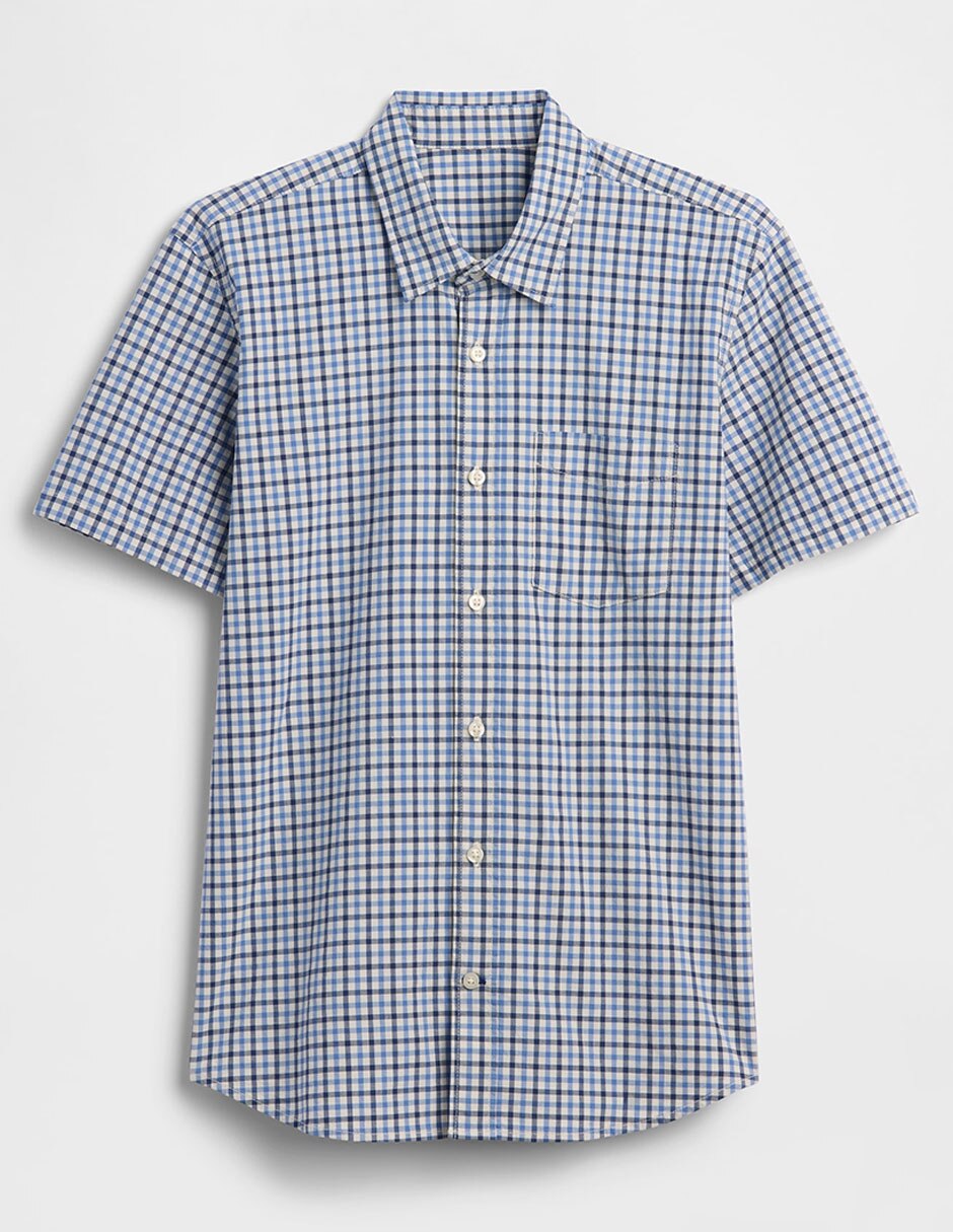 Camisa casual manga corta para hombre 5