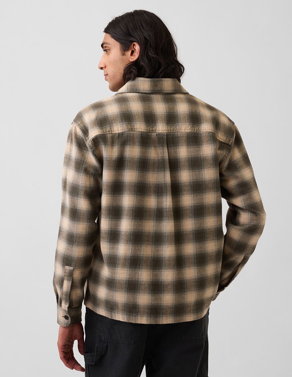 Camisa casual manga larga para hombre