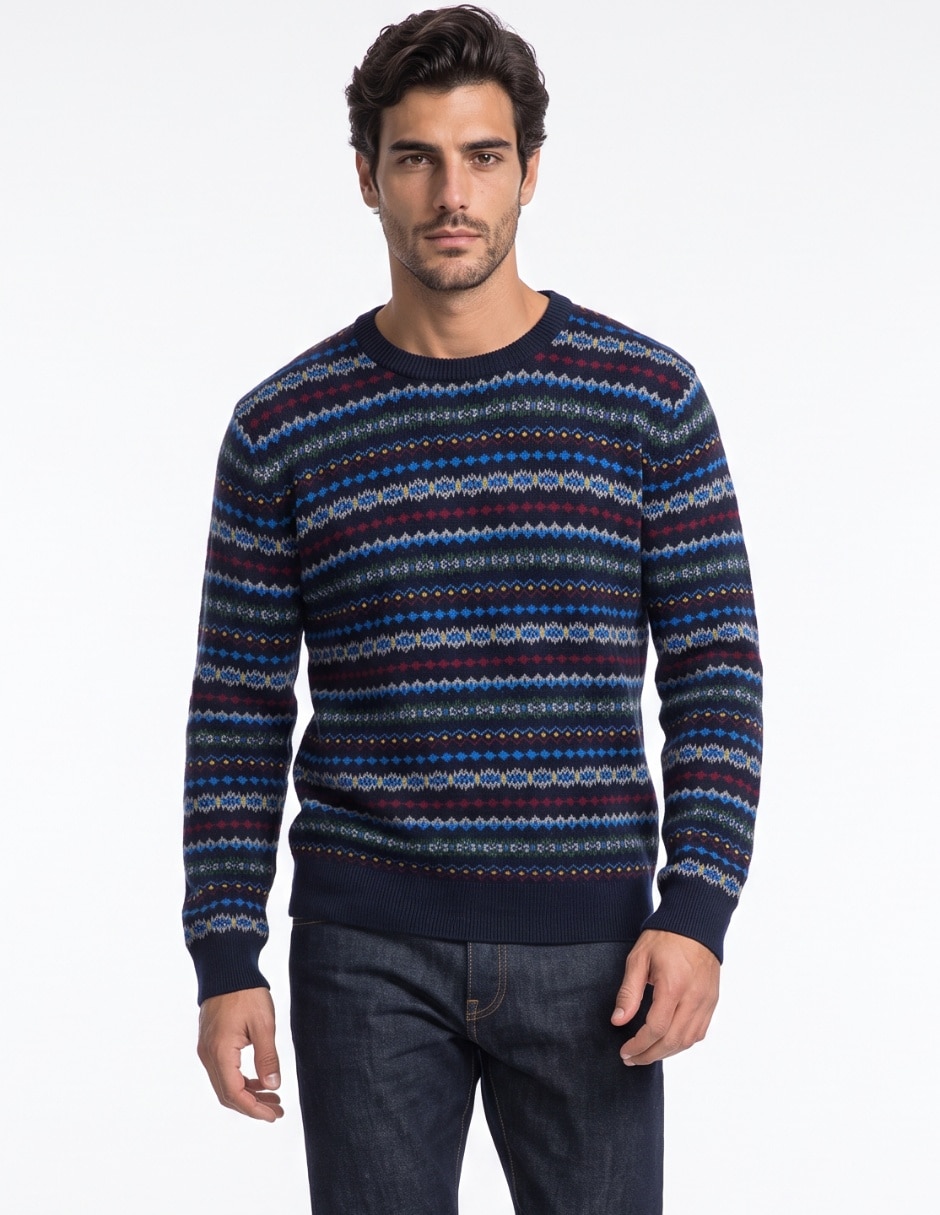 Suéter cuello redondo para hombre Suéter cuello redondo para hombre