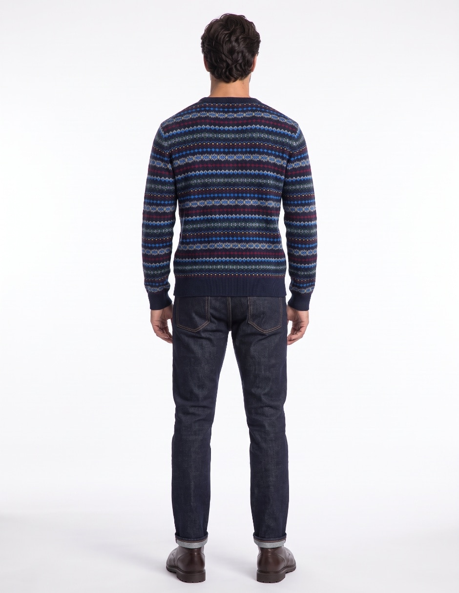 Suéter cuello redondo para hombre 2