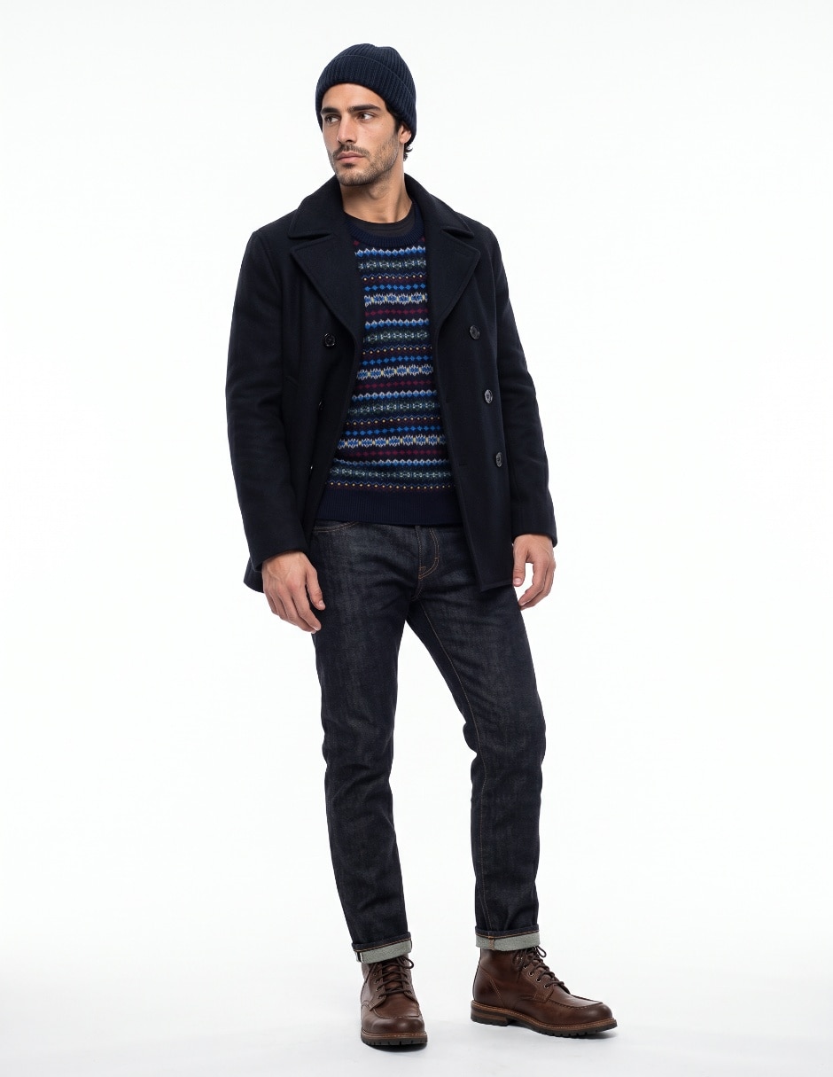 Suéter cuello redondo para hombre 4